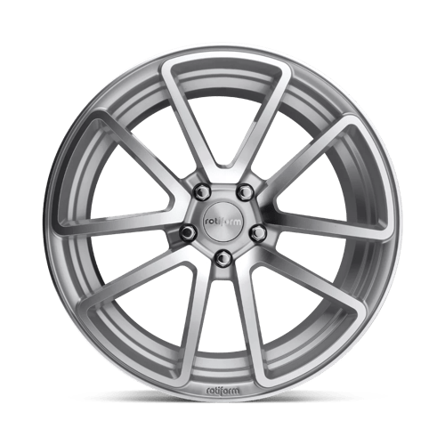 18X8.5 Rotiform R120 SPF 5X4.5 45MM GLOSS SILVER MACHINED