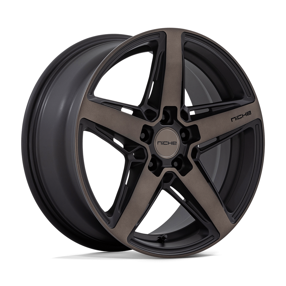 18X8 Niche 1PC M271 TERAMO 5X4.5 30MM MATTE BLACK WITH DOUBLE DARK TINT FACE