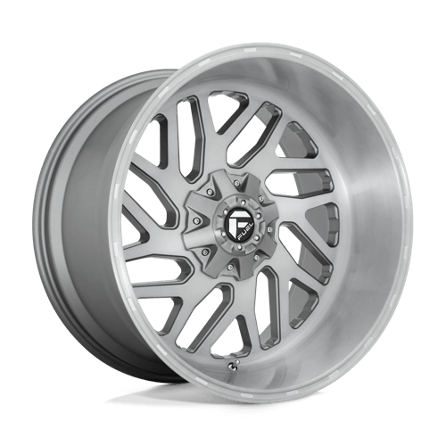 20X12 Fuel 1PC D715 TRITON PLATINUM 5X5.0/5.5 -43MM BRUSHED GUN METAL TINTED CLEAR