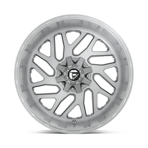 20X12 Fuel 1PC D715 TRITON PLATINUM 5X5.0/5.5 -43MM BRUSHED GUN METAL TINTED CLEAR