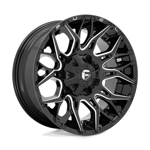 22X10 Fuel 1PC D769 TWITCH 5X5.5/150 -18MM GLOSSY BLACK MILLED