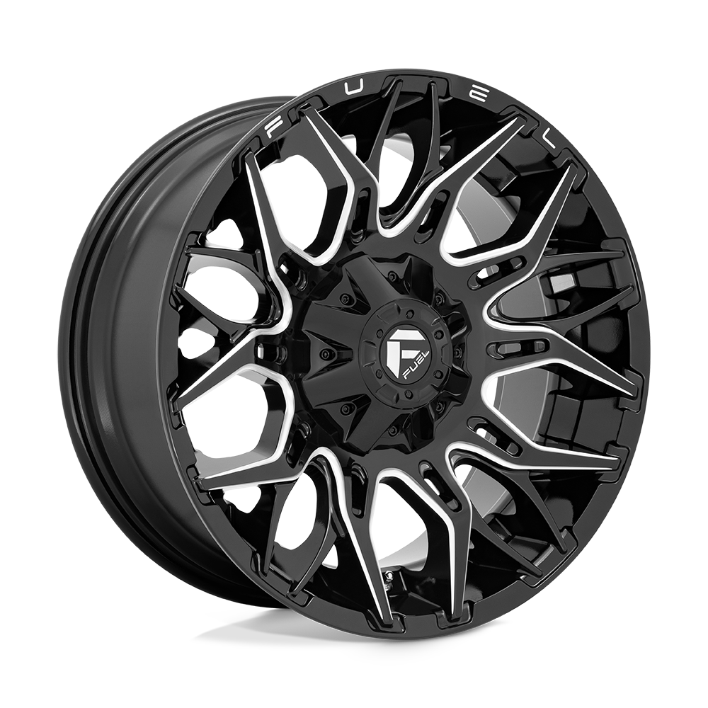 22X10 Fuel 1PC D769 TWITCH 5X5.5/150 -18MM GLOSSY BLACK MILLED