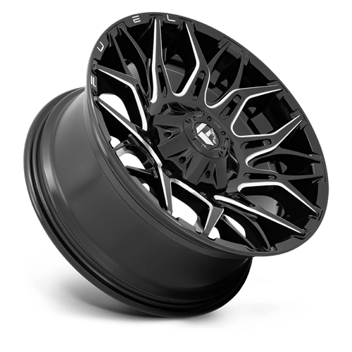 22X10 Fuel 1PC D769 TWITCH 5X5.5/150 -18MM GLOSSY BLACK MILLED