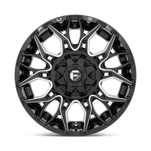 22X10 Fuel 1PC D769 TWITCH 5X5.5/150 -18MM GLOSSY BLACK MILLED