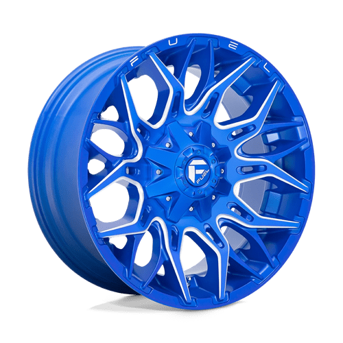 20X10 Fuel 1PC D770 TWITCH 6X135/5.5 -18MM ANODIZED BLUE MILLED