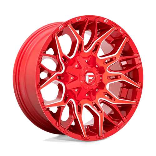 20X10 Fuel 1PC D771 TWITCH 8X6.5 -18MM CANDY RED MILLED