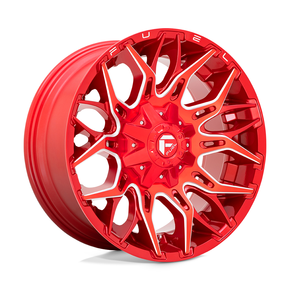 20X10 Fuel 1PC D771 TWITCH 8X6.5 -18MM CANDY RED MILLED