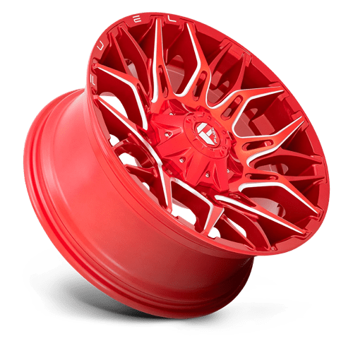 20X10 Fuel 1PC D771 TWITCH 8X6.5 -18MM CANDY RED MILLED