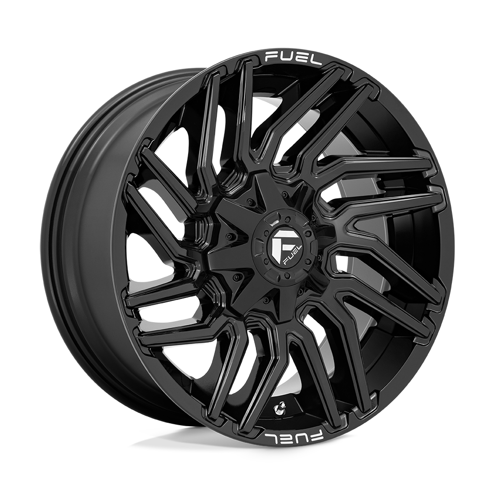 22X12 Fuel 1PC D776 TYPHOON 8X180 -44MM GLOSS BLACK