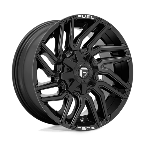 20X9 Fuel 1PC D776 TYPHOON 5X4.5/5.0 1MM GLOSS BLACK