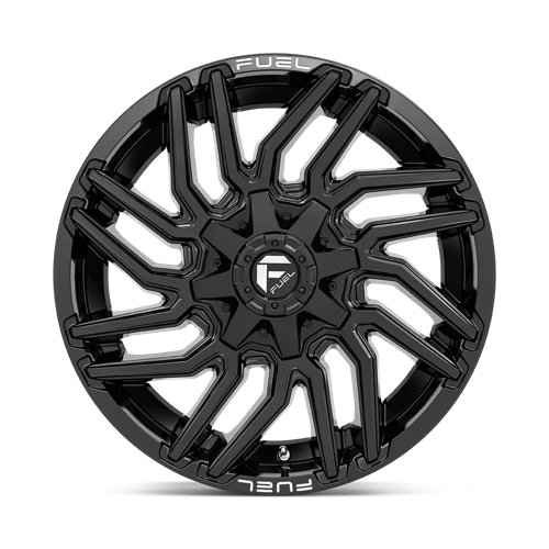 22X12 Fuel 1PC D776 TYPHOON 8X180 -44MM GLOSS BLACK