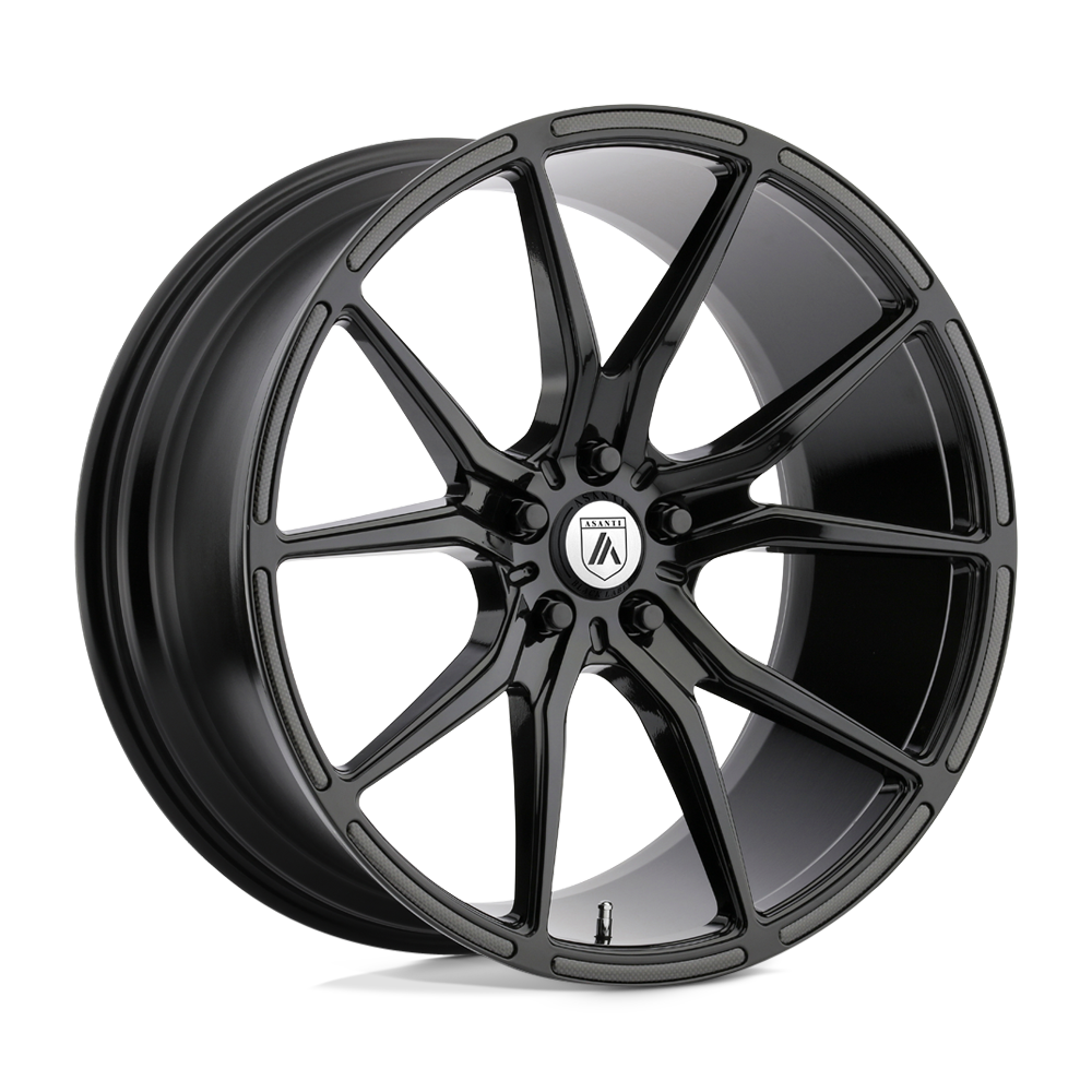 20X10.5 Asanti Black ABL-13 VEGA 5X112 38MM GLOSS BLACK