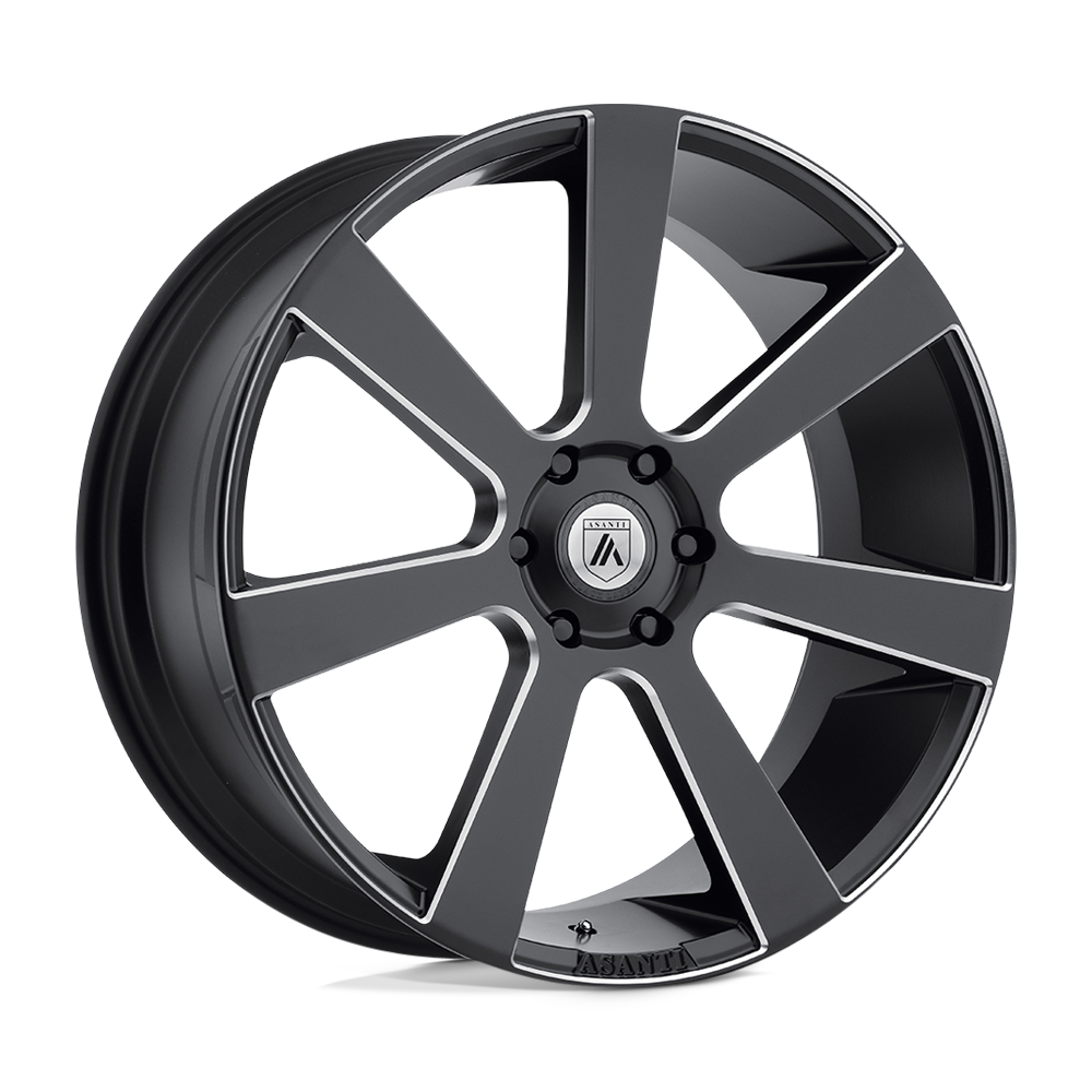 26X10 Asanti Black ABL-15 APOLLO 6X5.5 15MM SATIN BLACK MILLED