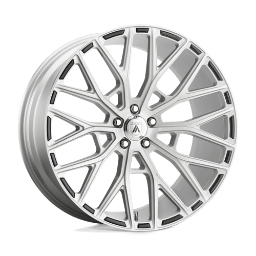 22X10.5 Asanti Black ABL-21 LEO 5X115 25MM BRUSHED SILVER