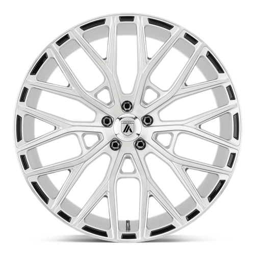 22X10.5 Asanti Black ABL-21 LEO 5X115 25MM BRUSHED SILVER