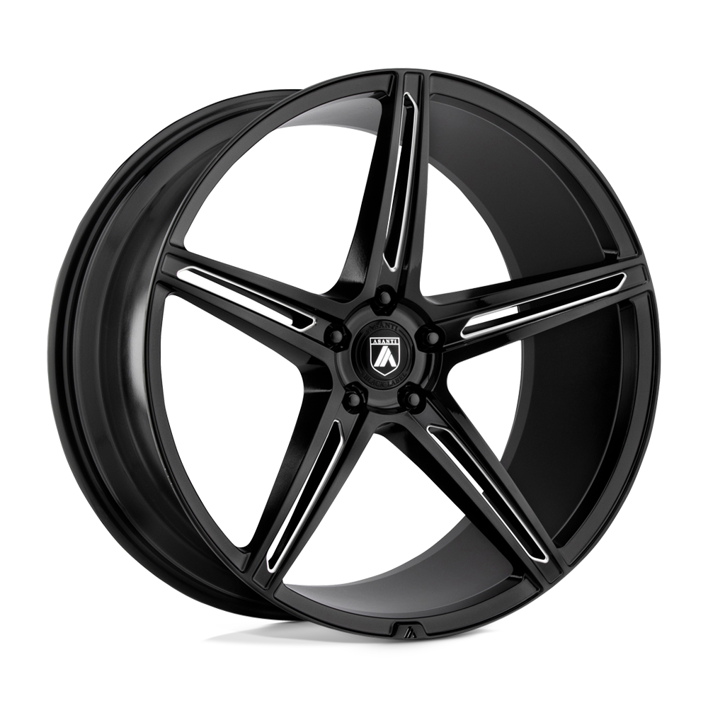 20X8.5 Asanti Black ABL-22 ALPHA 5 5X4.5 38MM GLOSS BLACK MILLED