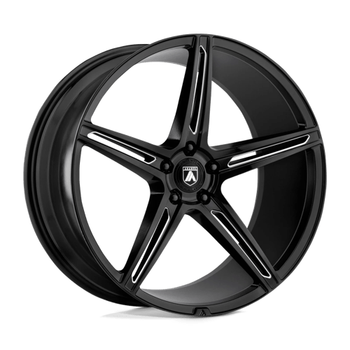 20X8.5 Asanti Black ABL-22 ALPHA 5 5X4.5 38MM GLOSS BLACK MILLED