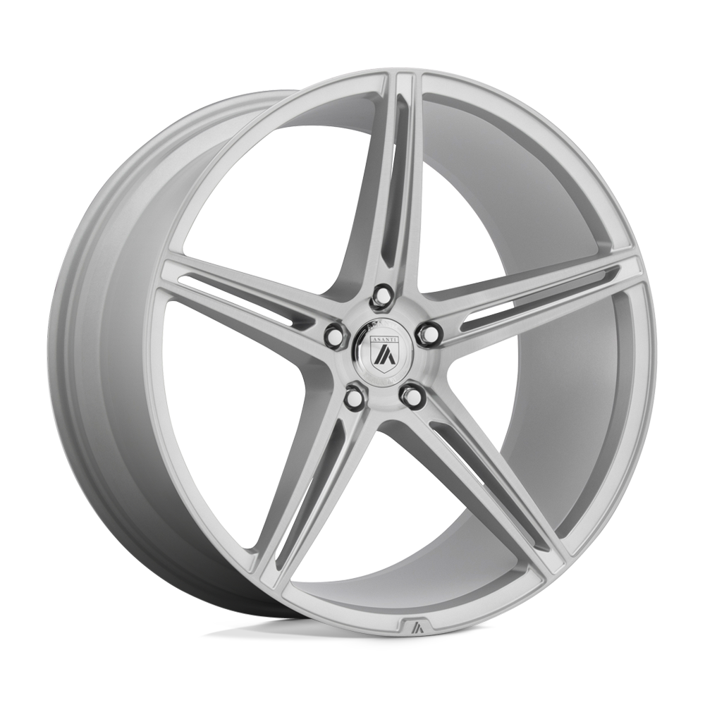 20X10.5 Asanti Black ABL-22 ALPHA 5 5X115 20MM BRUSHED SILVER