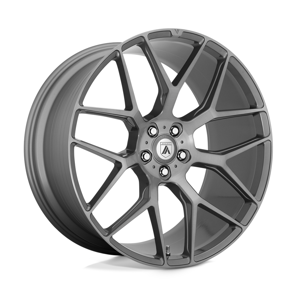 22X9 Asanti Black ABL-27 DYNASTY 5X112 32MM TITANIUM BRUSHED