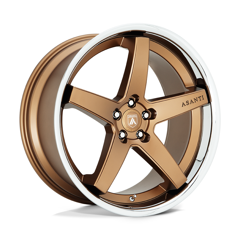 22X10.5 Asanti Black ABL31 REGAL 5X115 25MM SATIN BRONZE WITH CHROME LIP