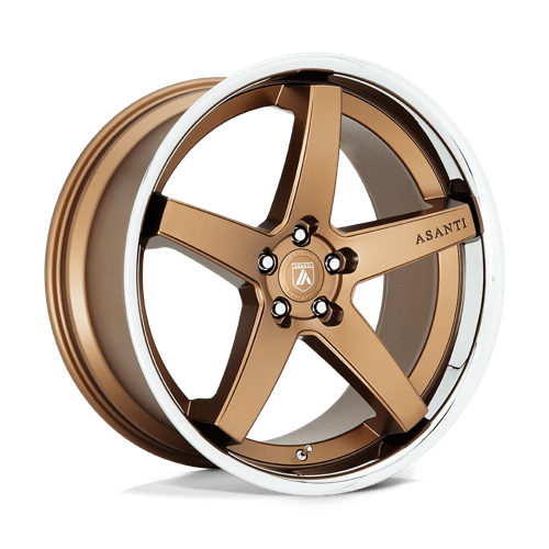 22X10.5 Asanti Black ABL31 REGAL 5X115 25MM SATIN BRONZE WITH CHROME LIP