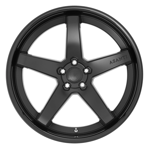 22X10.5 Asanti Black ABL31 REGAL 5X4.5 35MM SATIN BLACK GLOSS BLACK LIP