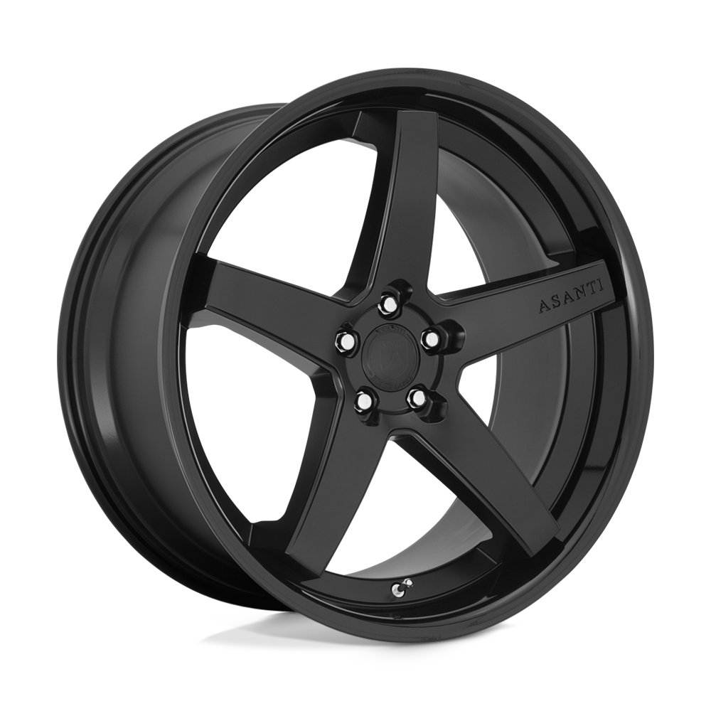 22X9 Asanti Black ABL31 REGAL 5X112 32MM SATIN BLACK GLOSS BLACK LIP