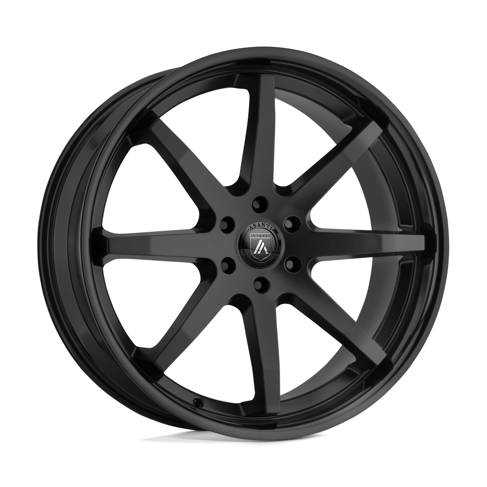 20X9 Asanti Black ABL-32 KAISER 6X135 30MM SATIN BLACK GLOSS BLACK LIP