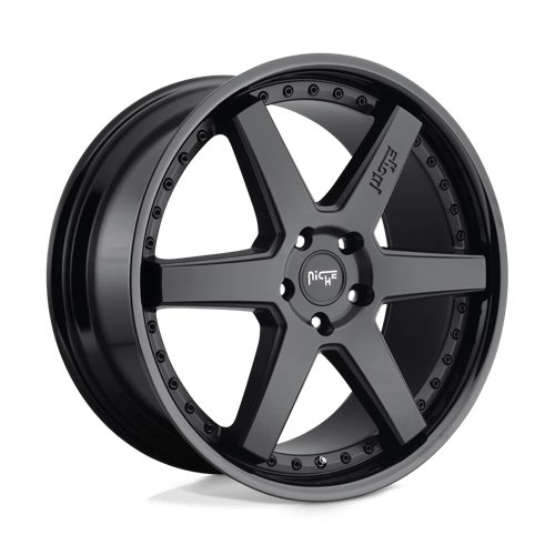 18X8.5 Niche 1PC M192 ALTAIR 5X4.25 40MM GLOSS BLACK MATTE BLACK