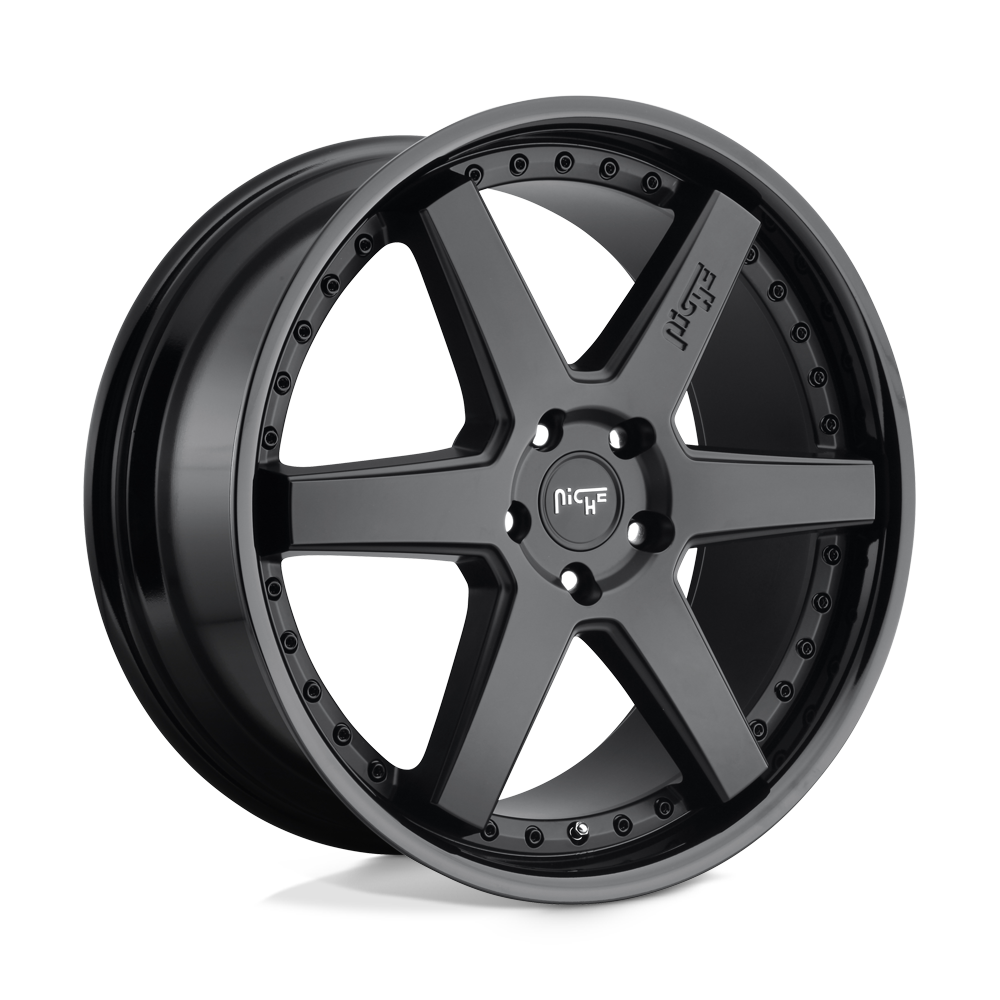 18X8.5 Niche 1PC M192 ALTAIR 5X4.5 35MM GLOSS BLACK MATTE BLACK