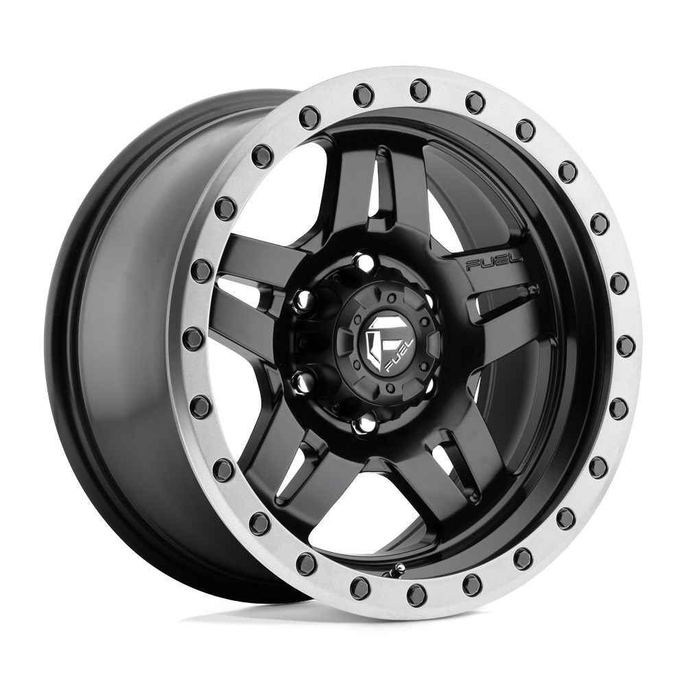 17X8.5 Fuel 1PC D557 ANZA 6X5.5 6MM MATTE BLACK GUN METAL RING