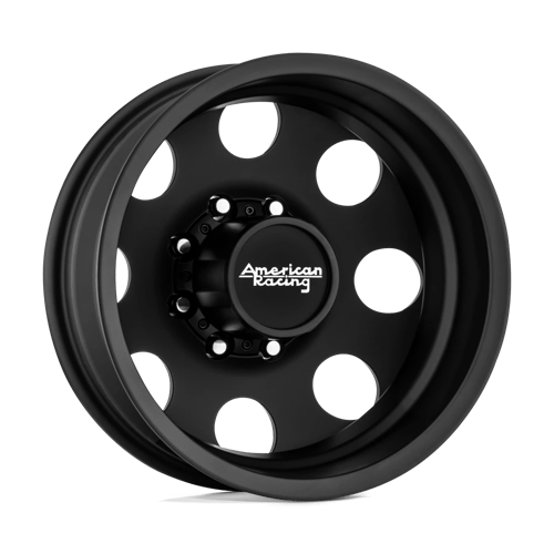 16X6 American Racing AR204 BAJA DUALLY 8X6.5 -134MM SATIN BLACK - REAR