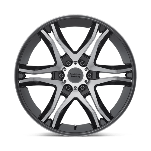 18X8.5 American Racing AR893 MAINLINE 5X4.5 30MM GLOSS BLACK MACHINED