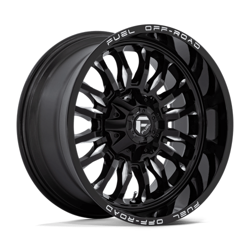 20X10 Fuel 1PC D795 ARC 6X135/5.5 -18MM GLOSS BLACK MILLED