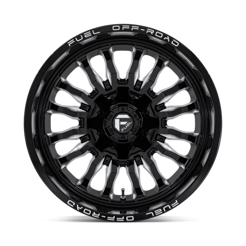 20X10 Fuel 1PC D795 ARC 6X135/5.5 -18MM GLOSS BLACK MILLED