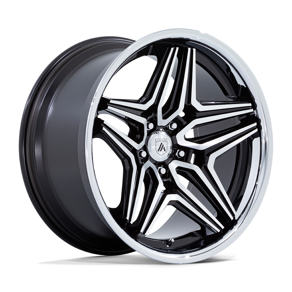 20X10.5 Asanti Black ABL-46 DUKE 5X115 18MM GLOSS BLACK MACHINED