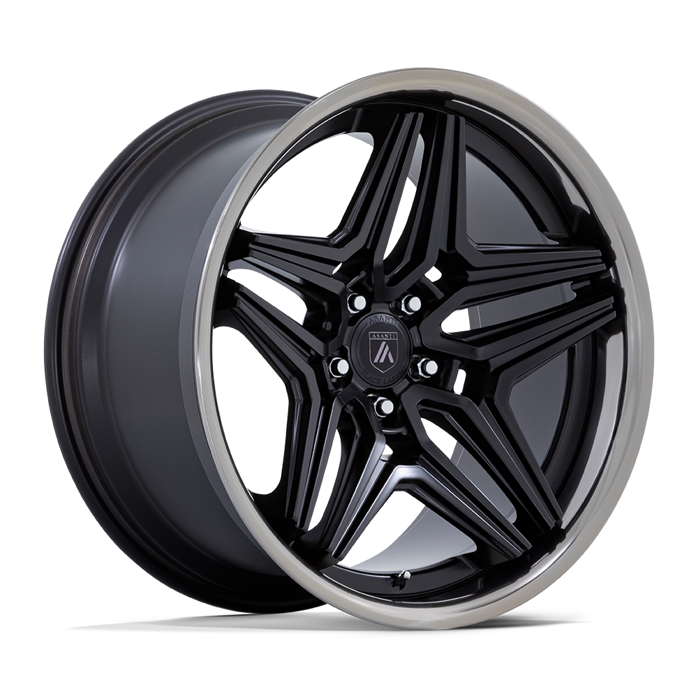 20X9 Asanti Black ABL-46 DUKE 5X115 15MM SATIN BLACK WITH DDT LIP