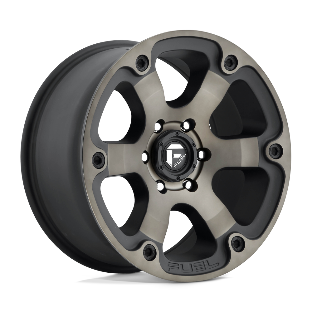 20X9 Fuel 1PC D564 BEAST 8X180 1MM MATTE BLACK DOUBLE DARK TINT