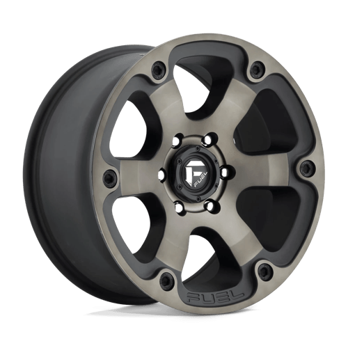 20X9 Fuel 1PC D564 BEAST 8X6.5 1MM MATTE BLACK DOUBLE DARK TINT