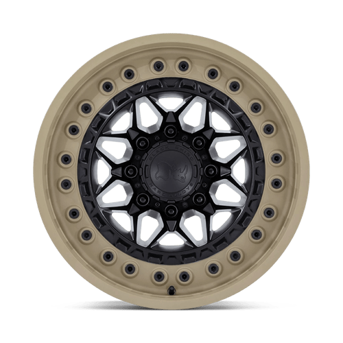 18X9 Black Rhino ALPHA 8X170 0MM MATTE BLACK WITH SAND LIP