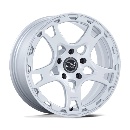 18X8 Black Rhino KLAUE 5X130 20MM MATTE SILVER