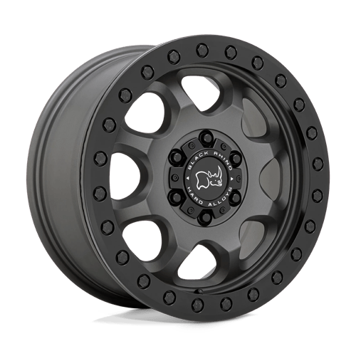 17X8 Black Rhino VENTURE BEADLOCK 6X130 38MM MATTE GUNMETAL WITH BLACK HARDWARE