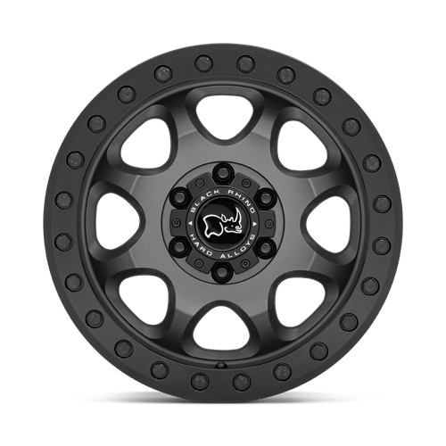 17X8 Black Rhino VENTURE BEADLOCK 6X130 38MM MATTE GUNMETAL WITH BLACK HARDWARE