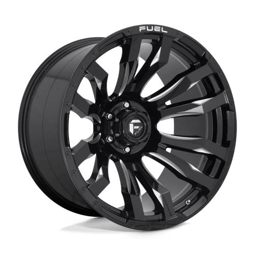 22X12 Fuel 1PC D673 BLITZ 6X5.5 -44MM GLOSS BLACK MILLED