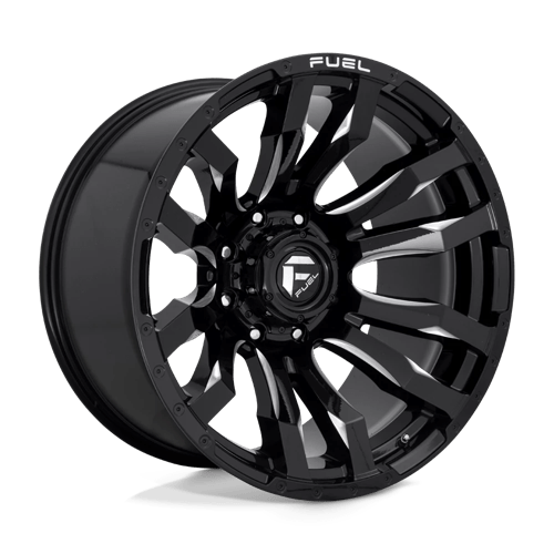 22X12 Fuel 1PC D673 BLITZ 8X170 -44MM GLOSS BLACK MILLED