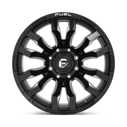 22X12 Fuel 1PC D673 BLITZ 8X170 -44MM GLOSS BLACK MILLED