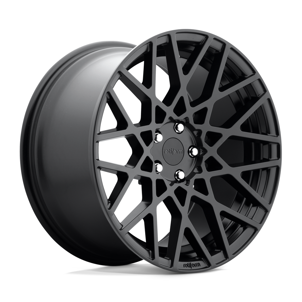 18X8.5 Rotiform R112 BLQ 5X112 35MM MATTE BLACK