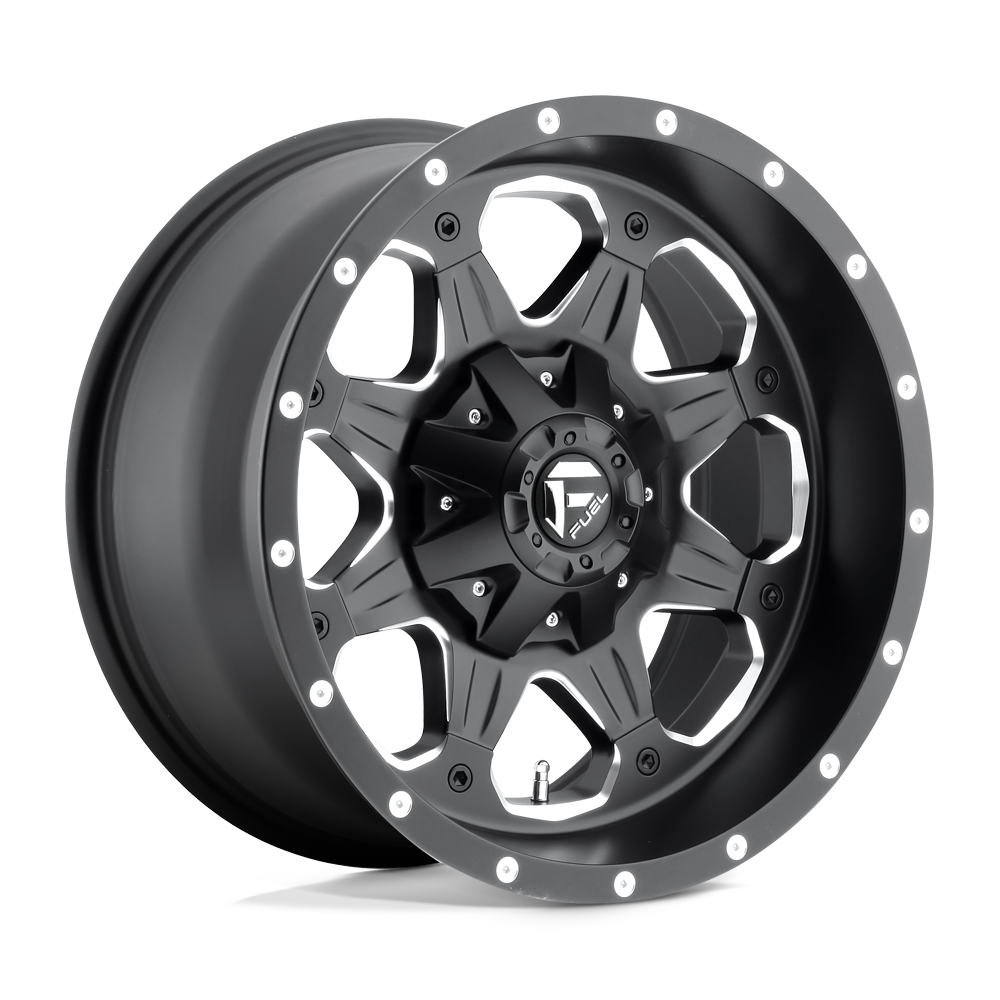 18X9 Fuel 1PC D534 BOOST 5X4.5/5.0 1MM MATTE BLACK MILLED