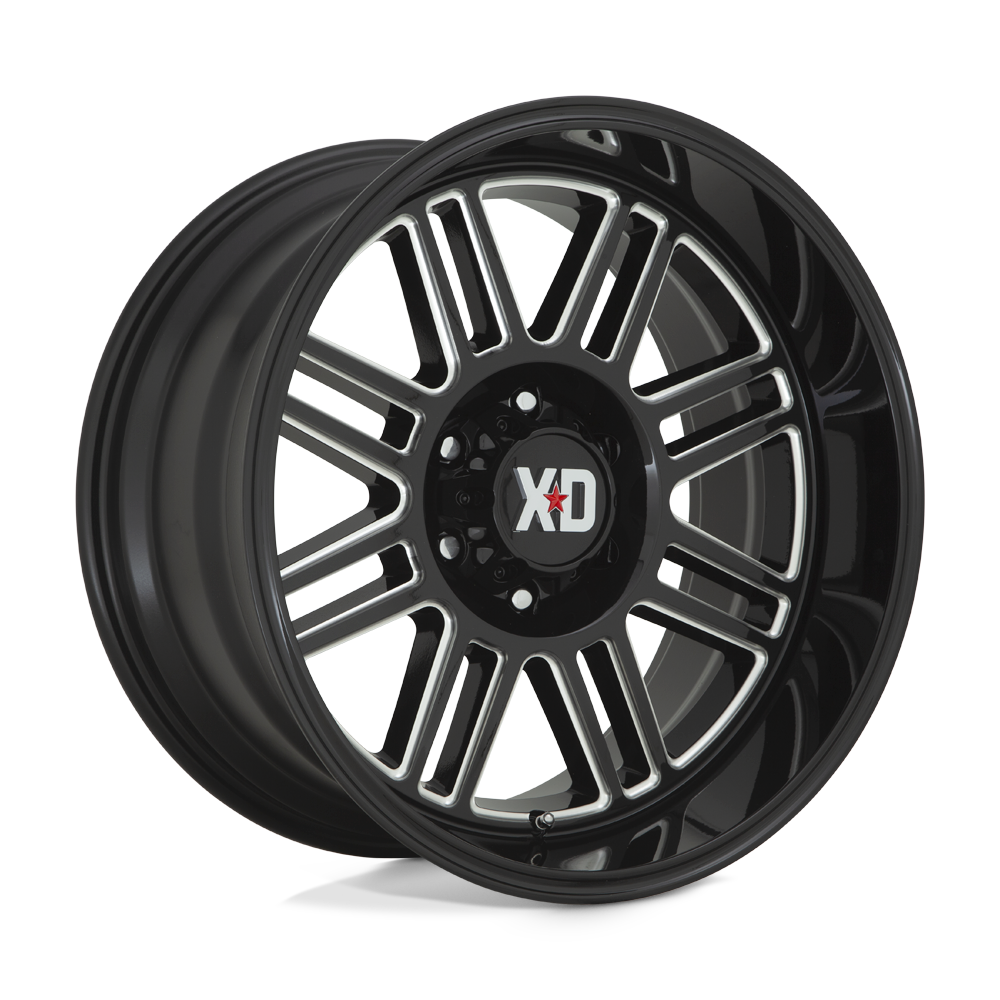 20X10 XD XD850 CAGE 5X5.0 -18MM GLOSS BLACK MILLED