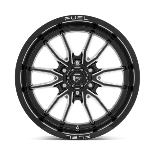 17X9 Fuel 1PC D761 CLASH 6X135 1MM GLOSS BLACK MILLED